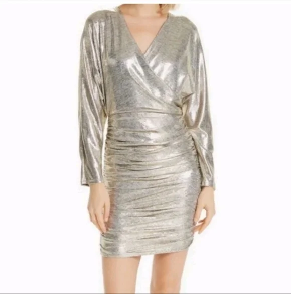 Alice + Olivia Pace Batwing Sleeve Mini Dress Size 2 $398 - Picture 7 of 15